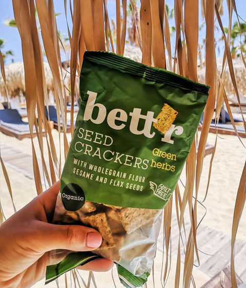 Био крекери със семена Зелени билки