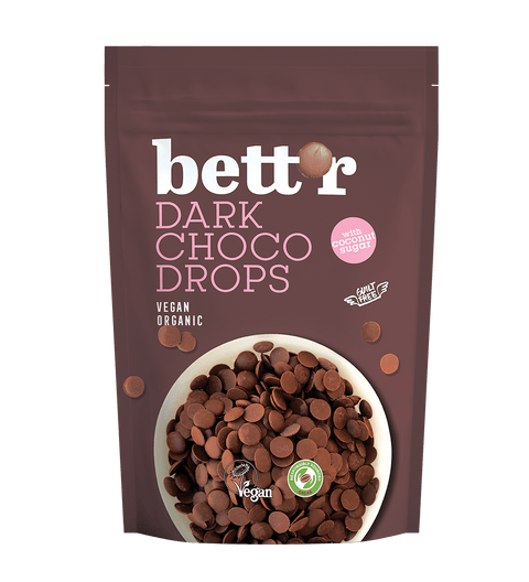 BIO CHOCO DROPS Dark, 66% перуанско какао