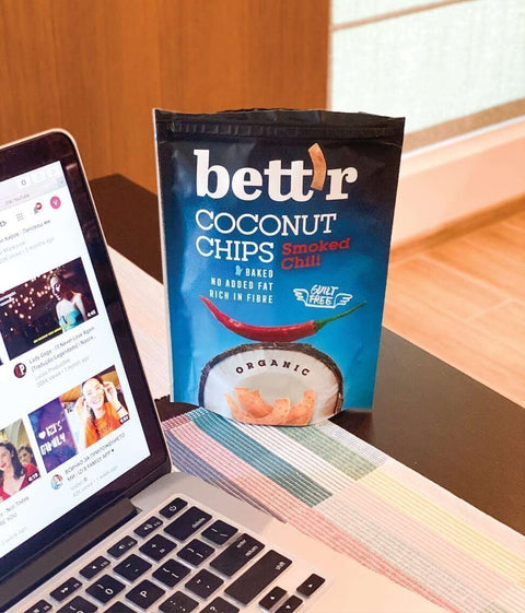 Био кокосов чипс Пушен чили