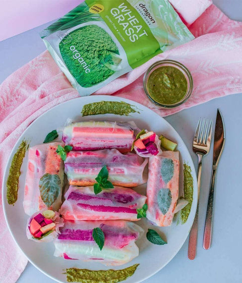 Био пшенична трева на прах