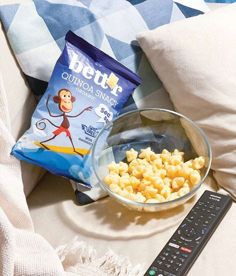 Био закуски с киноа Морска сол