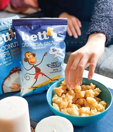 Био закуски с киноа Морска сол