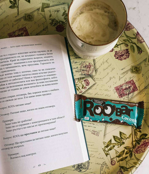 Organic Chocolate Coated Coconut Bar, Roo'bar
