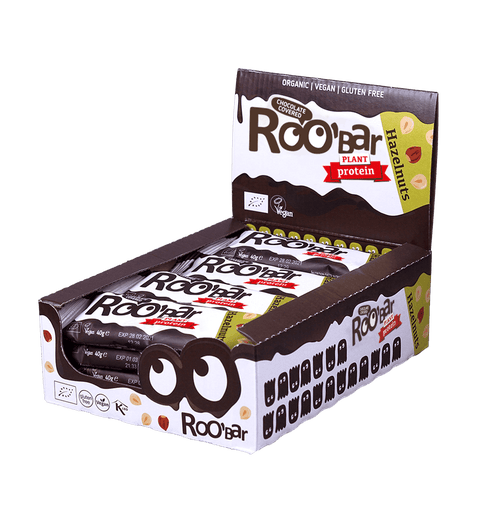 БИО Лешниково протеиново блокче, покрито с шоколад