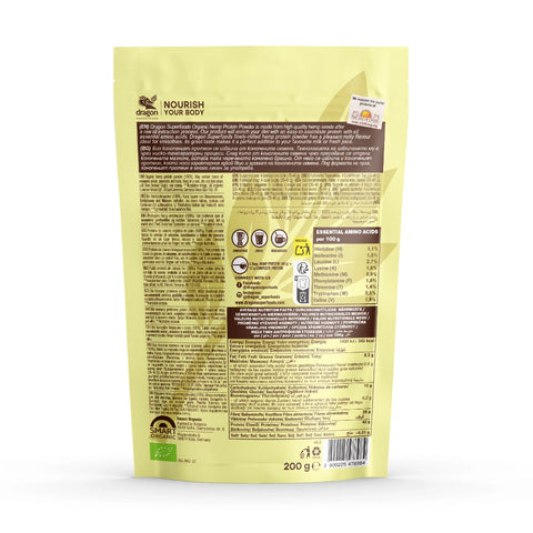 Organic Hemp Seed Protein, 200 g, Dragon Superfoods