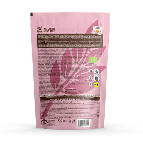 Organic Red Maca Powder, 100 g, Dragon Superfoods