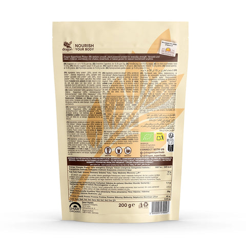 Organic Protein Mix Powder, 200 g, Dragon Superfoods