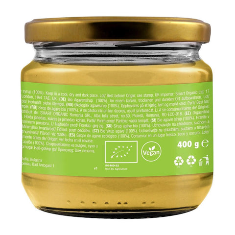 Organic Agave Syrup, 400 g, Dragon Superfoods