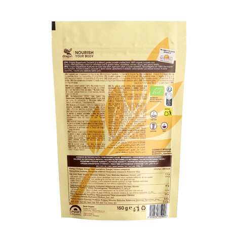 Organic Turmeric Powder, 150 g, Dragon Superfoods