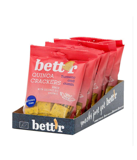 Био крекери с киноа куркума и кимион
