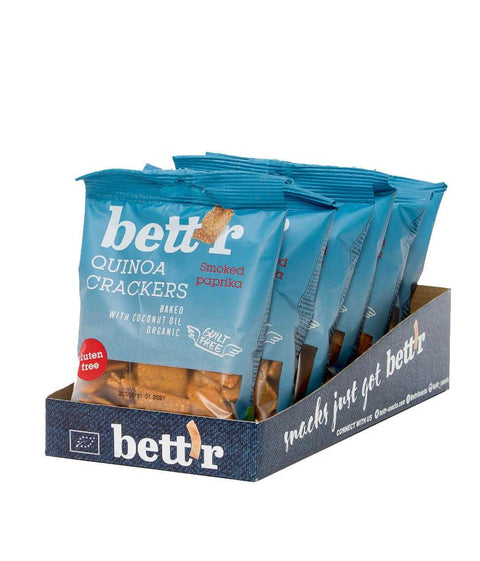 Био Киноа Крекери Пушен червен пипер