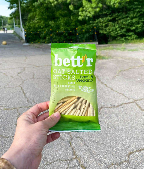 БИО Овесени осолени пръчици с босилек и риган