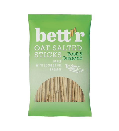 БИО Овесени осолени пръчици с босилек и риган