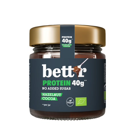 БИО Протеинов крем за мазане Лешник и Какао, без добавена захар