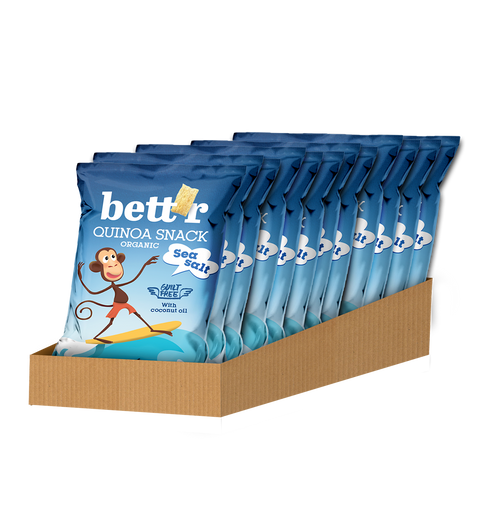 Био закуски с киноа Морска сол