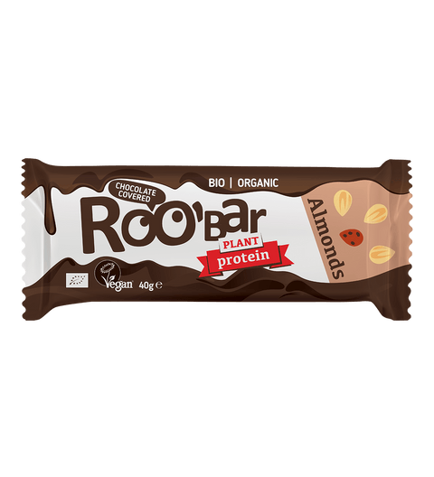 БИО бадемово протеиново блокче, покрито с шоколад