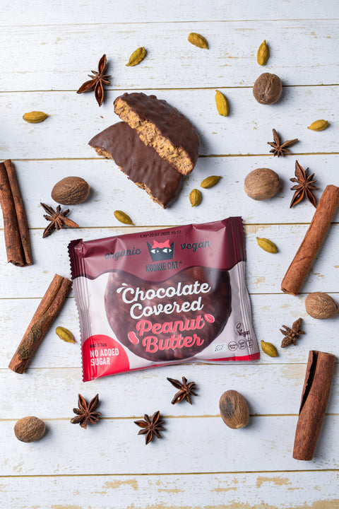 БИО Шоколадова бисквитка с фъстъчено масло, без добавена захар