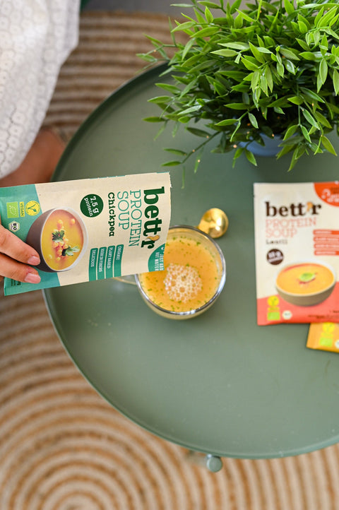 БИО протеинова супа с червена леща