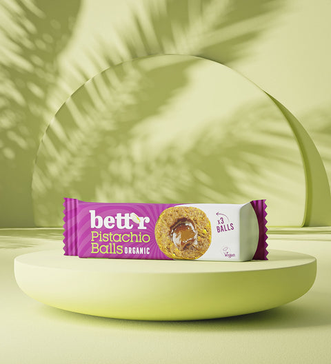 БИО плодови топчета с пълнеж от шамфъстък