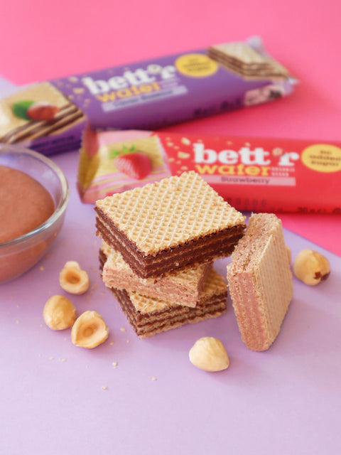 БИО вафла с крем от кашу и ягоди, без добавена захар