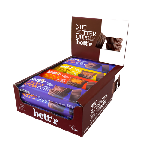 Био Bett'r Nut Butter Cups Mix Box - лешник, бадем и фъстък