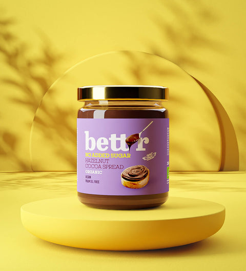 БИО лешников какаов крем за мазане, без добавена захар