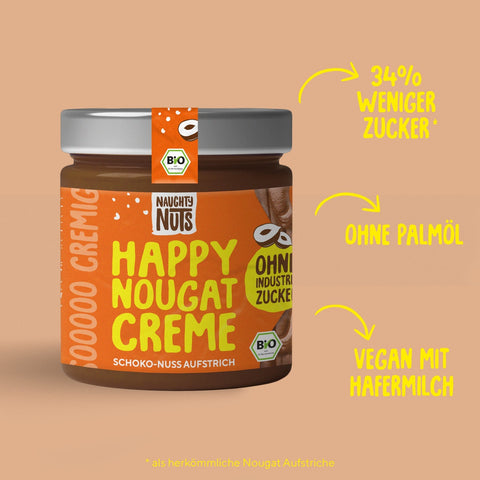 Био Лешниково-какаов крем за мазане Happy Nougat