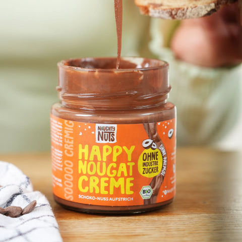 Био Лешниково-какаов крем за мазане Happy Nougat