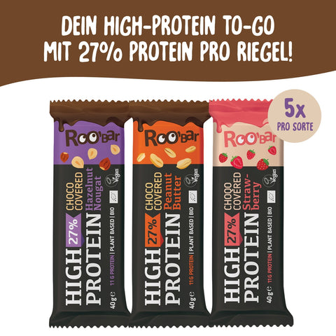 Roobar High-Protein Chocolate Bar Примерна опаковка (15 блокчета)