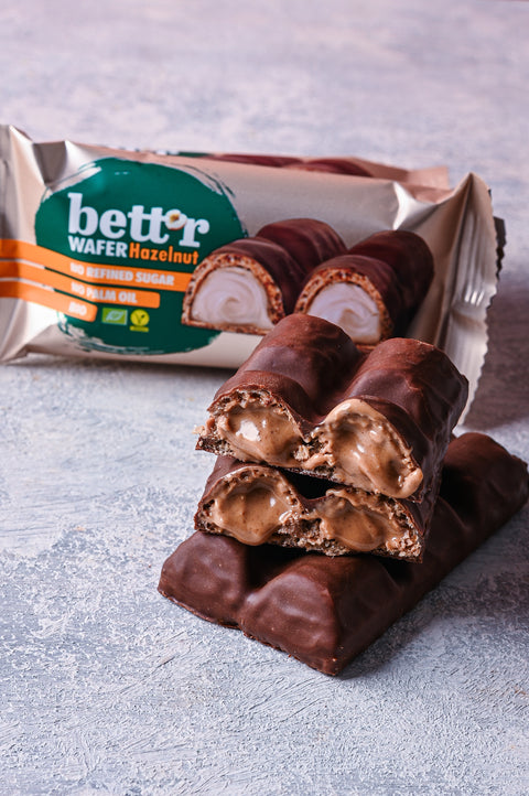 Organic Hazelnut Cream Wafer Bar Bett'r