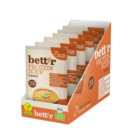 БИО протеинова супа с червена леща