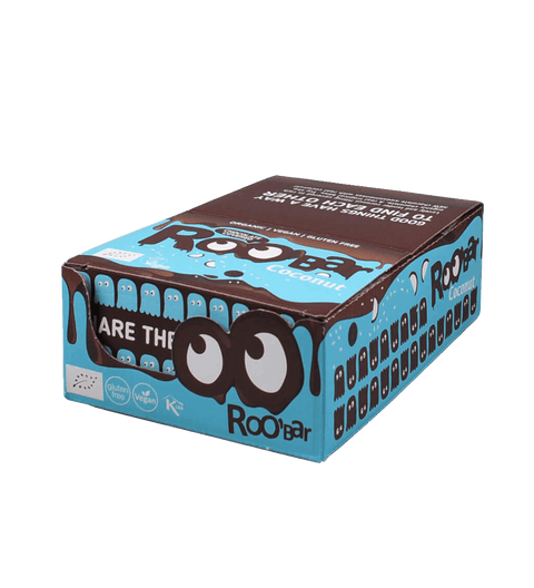 Organic Chocolate Coated Coconut Bar, Roo'bar