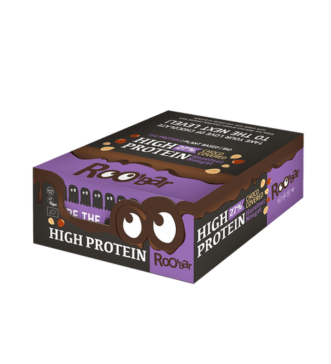 БИО високопротеинов шоколадов блок с лешникова нуга