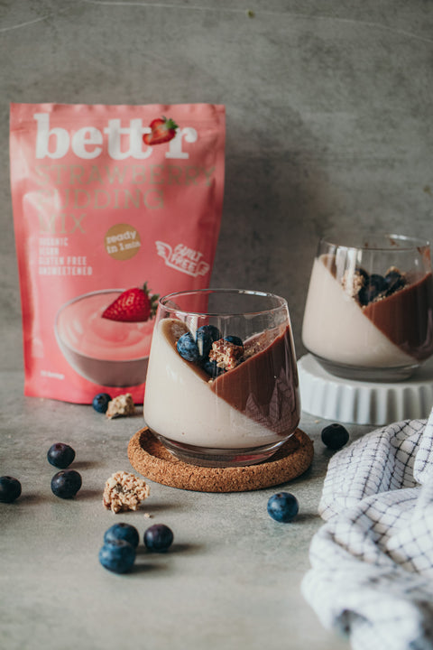 Био ягодов пудинг микс